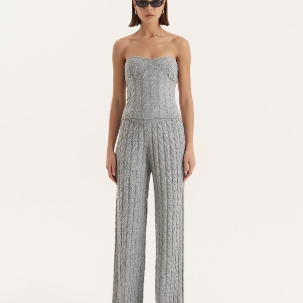 Grey Knitted Trouser- Janina