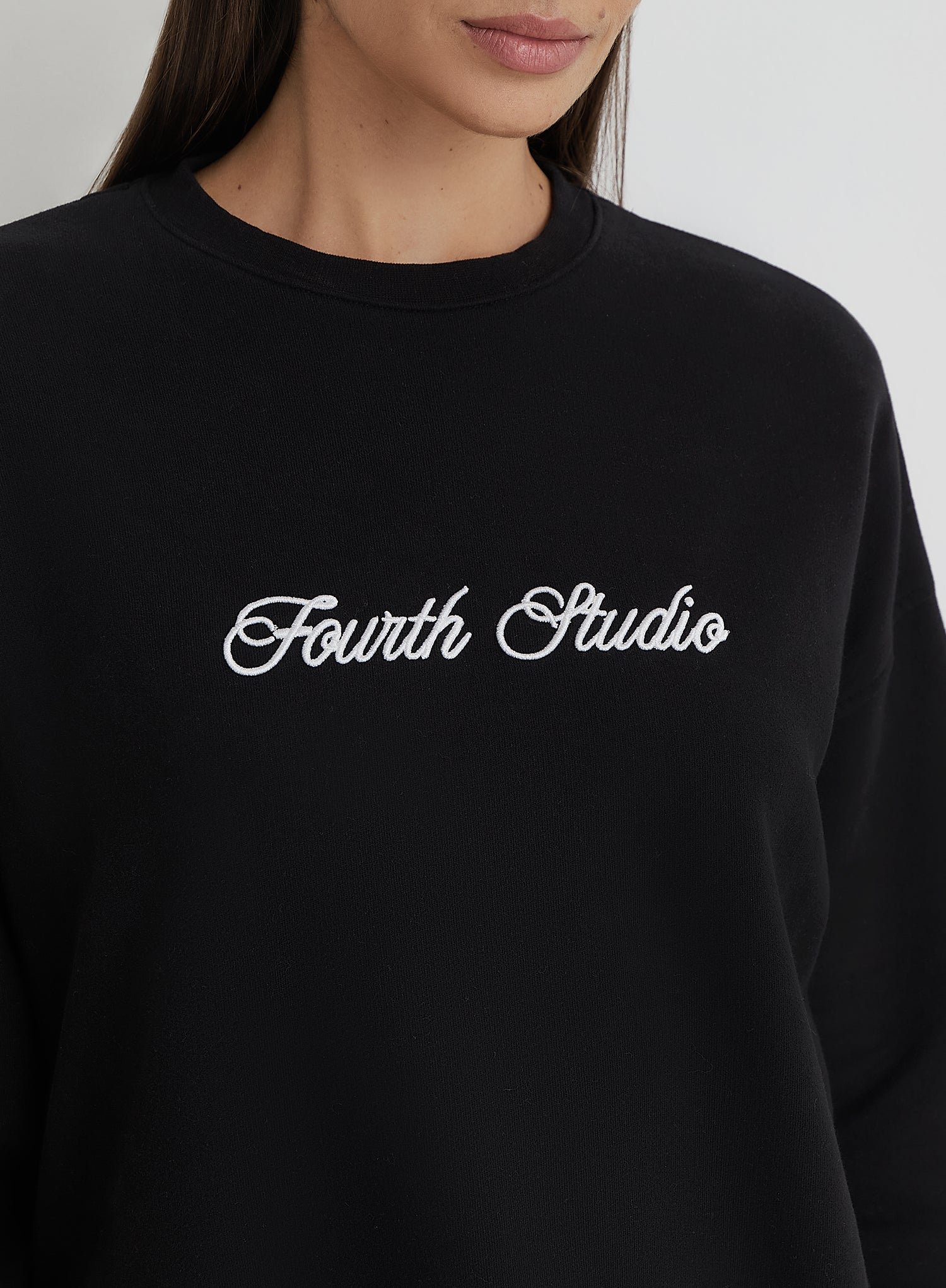 Second image of Washed Black Fourth Studio Oversized Sweatshirt - Gigi