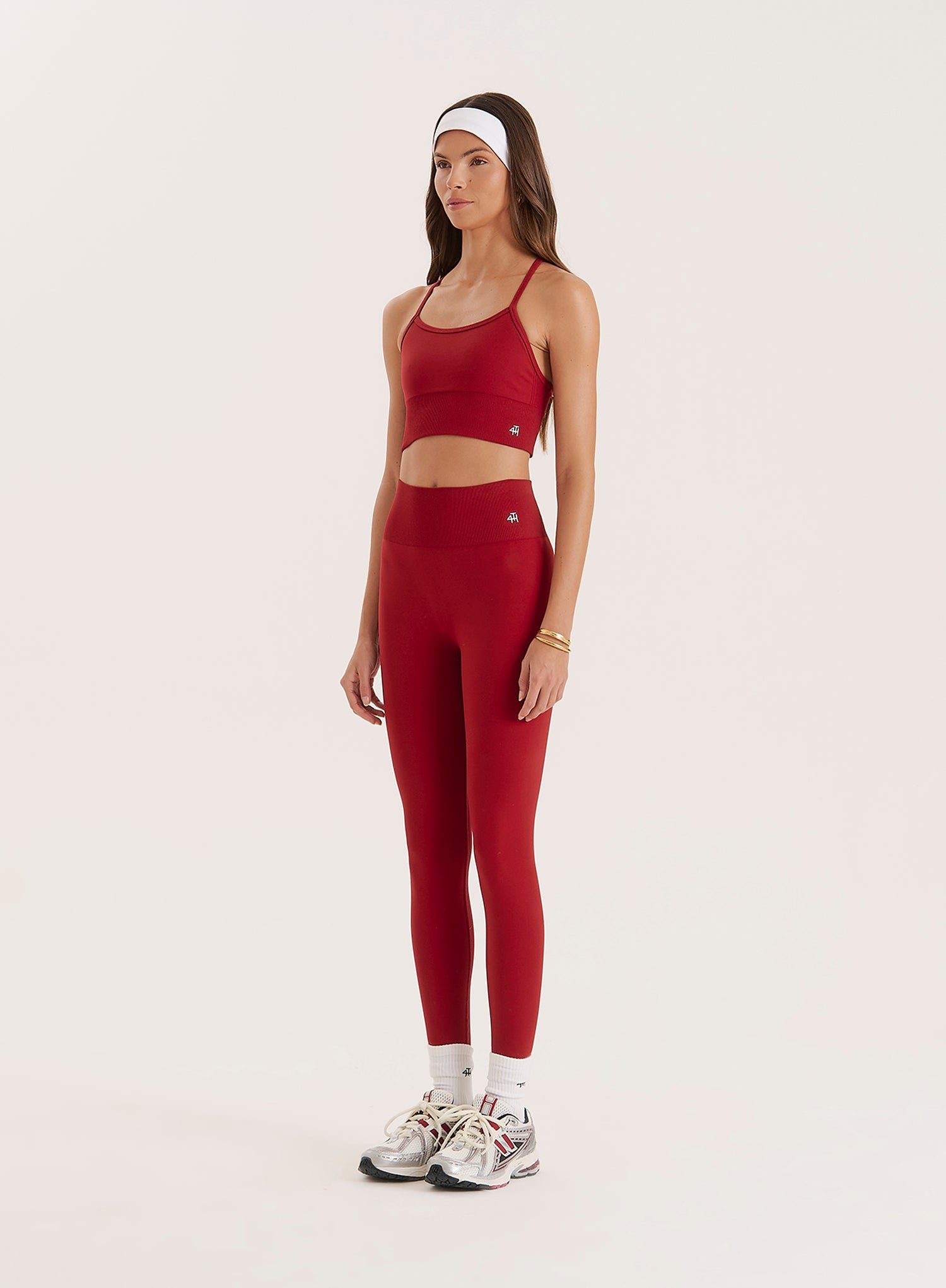 Second image of Red Sculpting Seamless Gym Leggings- Tyler