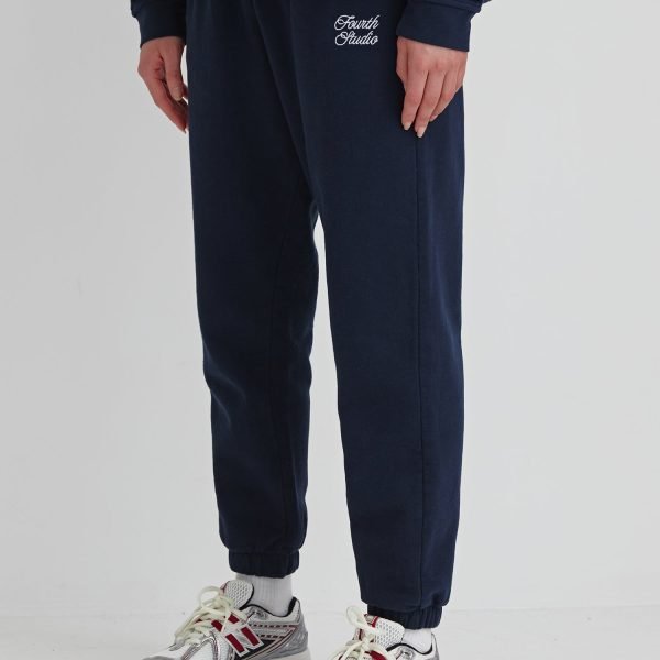 Navy Fourth Studio Branded Cuffed Jogger ?C Parker