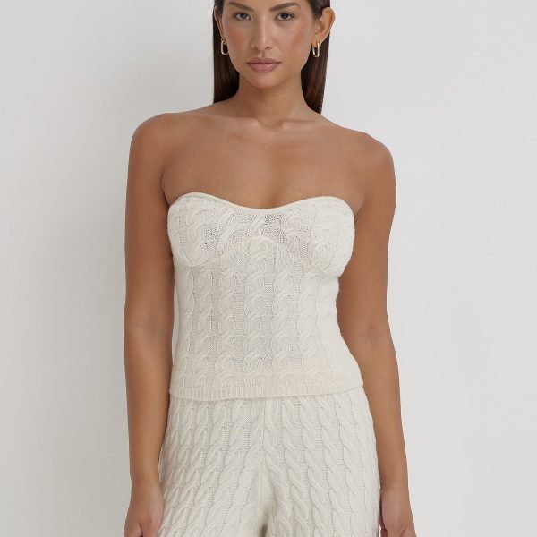 Cream Knitted Corset- Janina